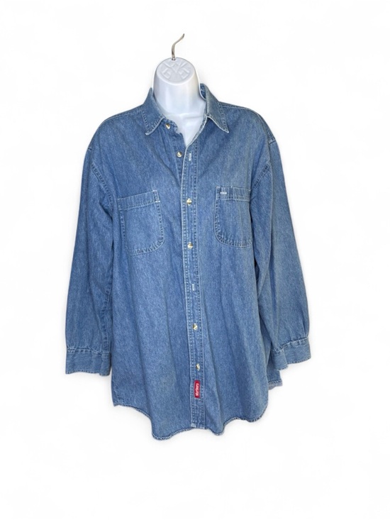 Marlboro Other - Vintage 90s Marlboro Country Store Denim Shirt Made in USA Adult Large L Red Tab